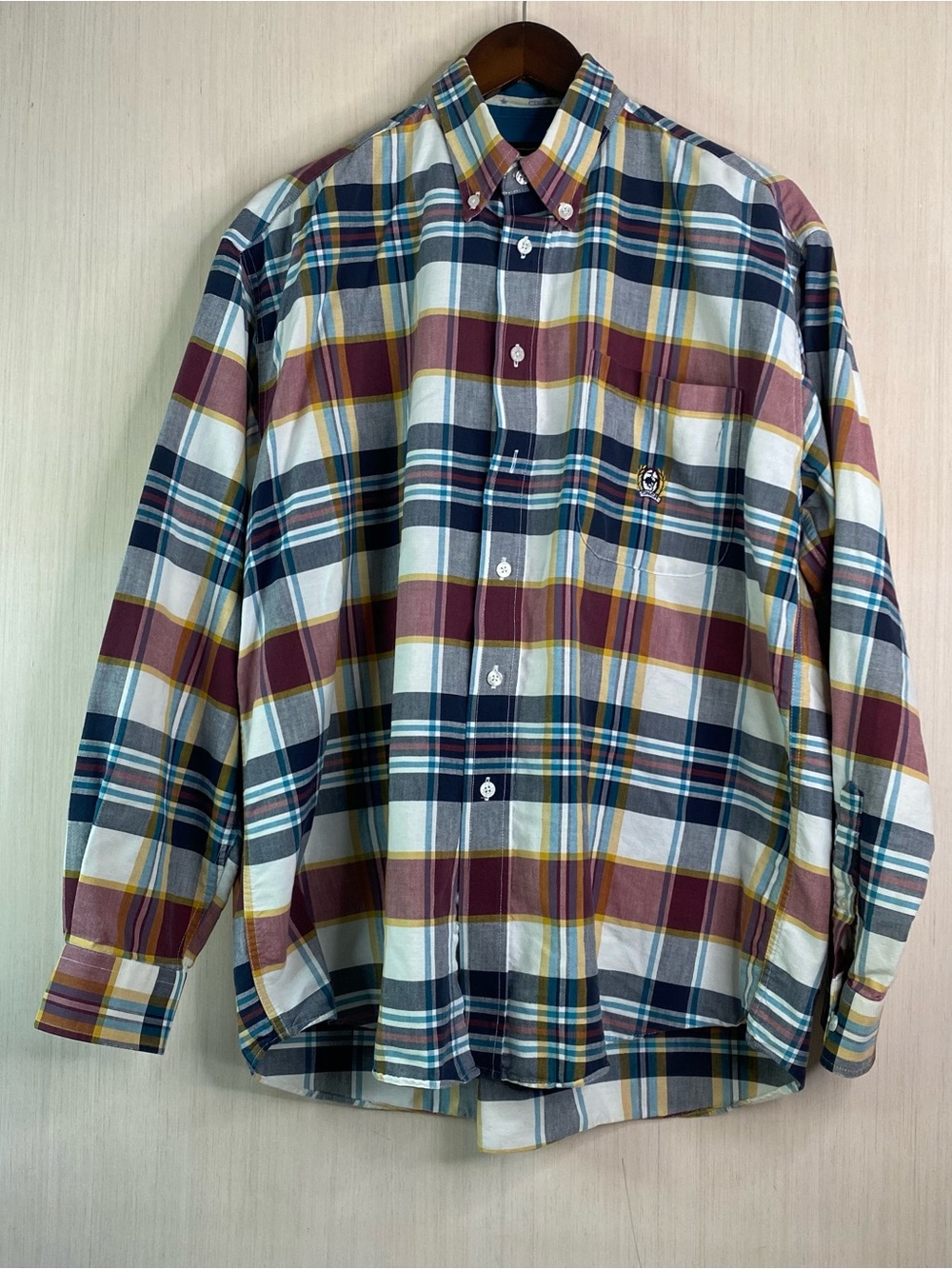 Cinch Long Sleeve Plaid Button Down Plaid Shirt Western Casual Large (flaw)